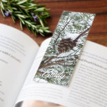 Snowy Pine Cone II Winter Nature Photography Bookmarks