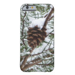 Snowy Pine Cone II Winter Nature Photography Barely There iPhone 6 Case