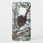 Snowy Pine Cone II Winter Nature Photography Case-Mate Samsung Galaxy S9 Case