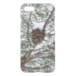 Snowy Pine Cone II Winter Nature Photography iPhone SE/8/7 Case