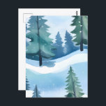 Snowy Pine Forest | Winter Watercolor Postcard<br><div class="desc">Snowy Pine Forest | Winter Watercolor!</div>
