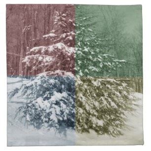 Snowy Pine Napkin