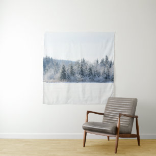 Snowy Pine Trees Dream 1 Tapestry