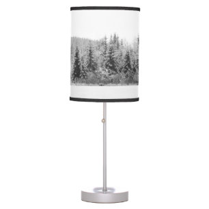 Snowy Pine Trees Dream 2 Table Lamp