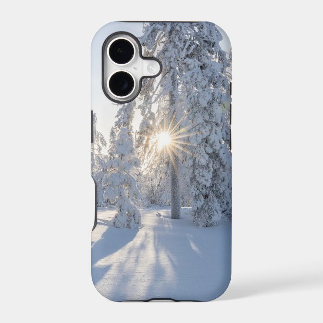 Snowy Pine Tree's Iphone Case (Back)