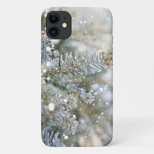 Snowy Pine Winter Case-Mate iPhone Case (Back)