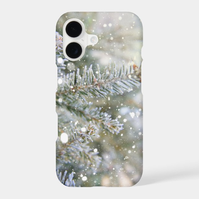 Snowy Pine Winter Iphone Case (Back)