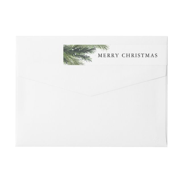 Snowy Pines Return Address Label (Back)