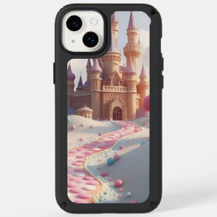 Snowy Pink Candyland Fairy Castle Speck iPhone 14 Plus Case