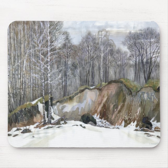 Snowy ravine mouse pad (Front)