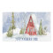Snowy Red Cabin  Label
