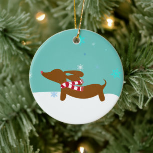Details about   Dachshund With Sweater Ornament Very Cute & Lovely Christmas Tree Decor