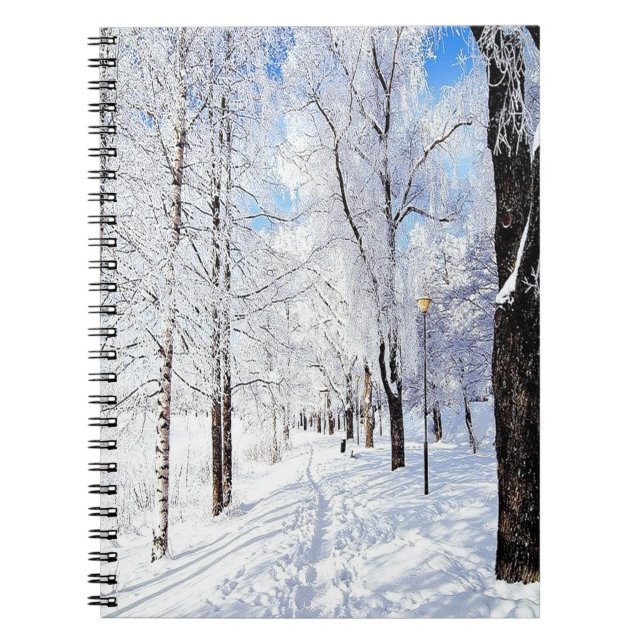 Snowy Road Notebook (Front)