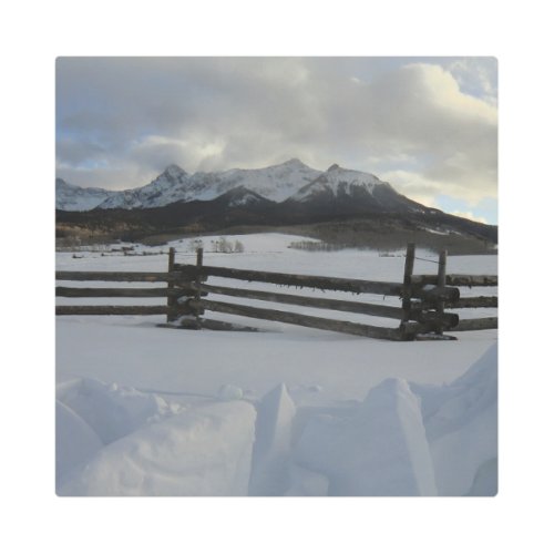 Snowy San Juan Mountains Near Telluride Colorado Metal Print