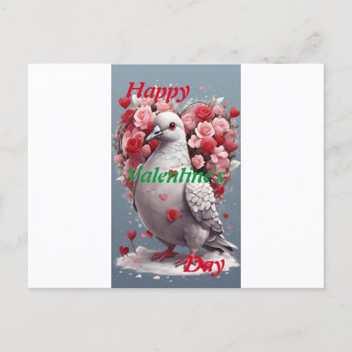 Snowy Serenade Valentines Day Greeting Card