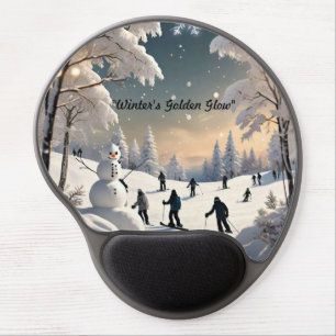 "Snowy Serenity Found" Gel Mouse Pad