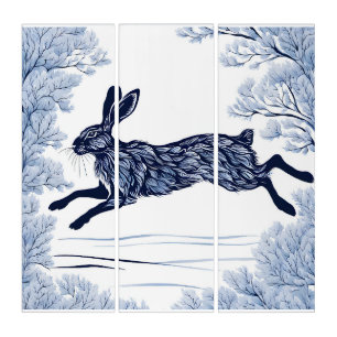 Snowy Serenity Triptych