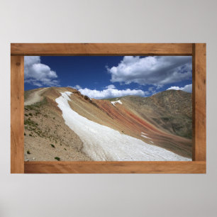 Snowy slope Red Cone Colorado scenic poster