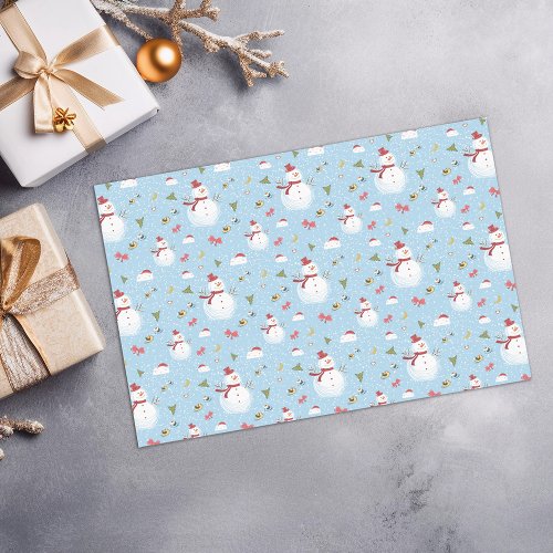 Snowy Snowmen Christmas Delights Tissue Paper