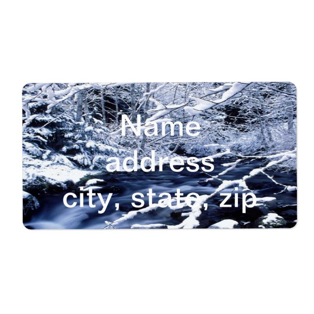 Snowy Stream - Label (Front)