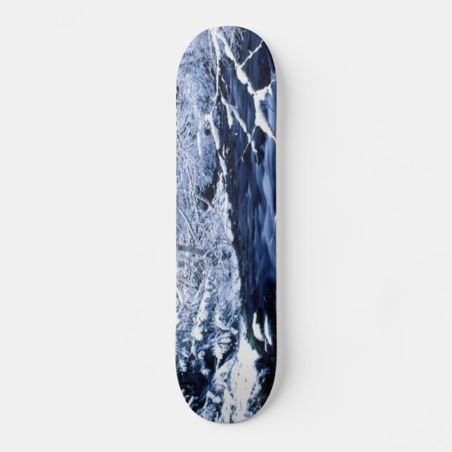 Snowy Stream - Skateboard Deck (Front)