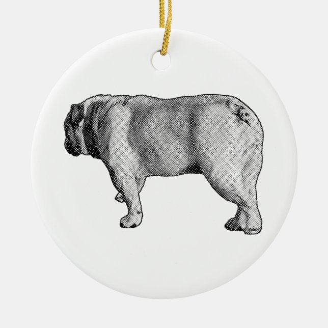 Snowy Stride, Keepsake Cheer Ceramic Ornament (Front)