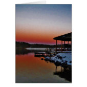 Snowy Sunset at Lake Arrowhead dock (Front)