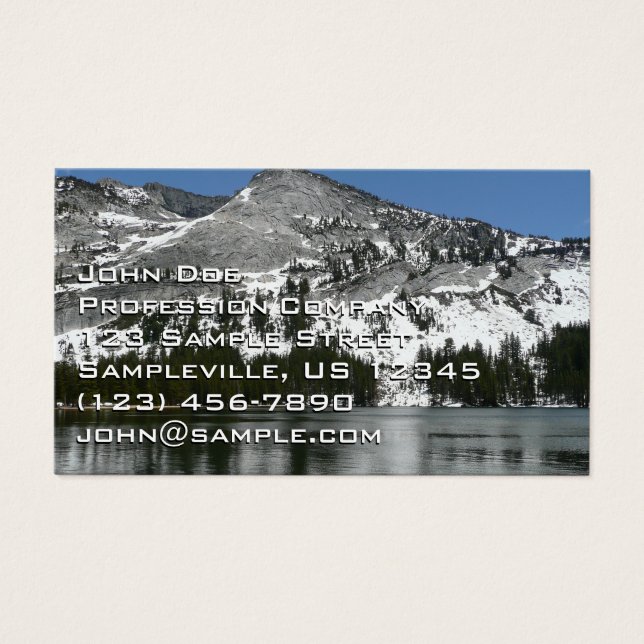 Snowy Tenaya Lake Yosemite National Park Photo (Front)