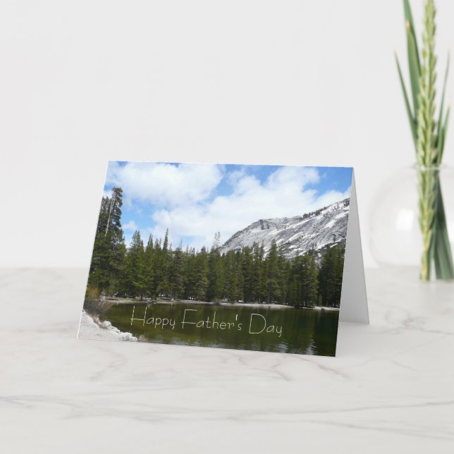 Snowy Tenaya Lake Yosemite National Park Photo Card (Front)