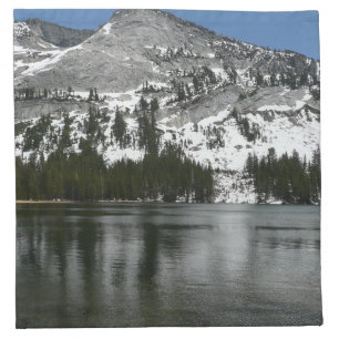 Snowy Tenaya Lake Yosemite National Park Photo Cloth Napkin