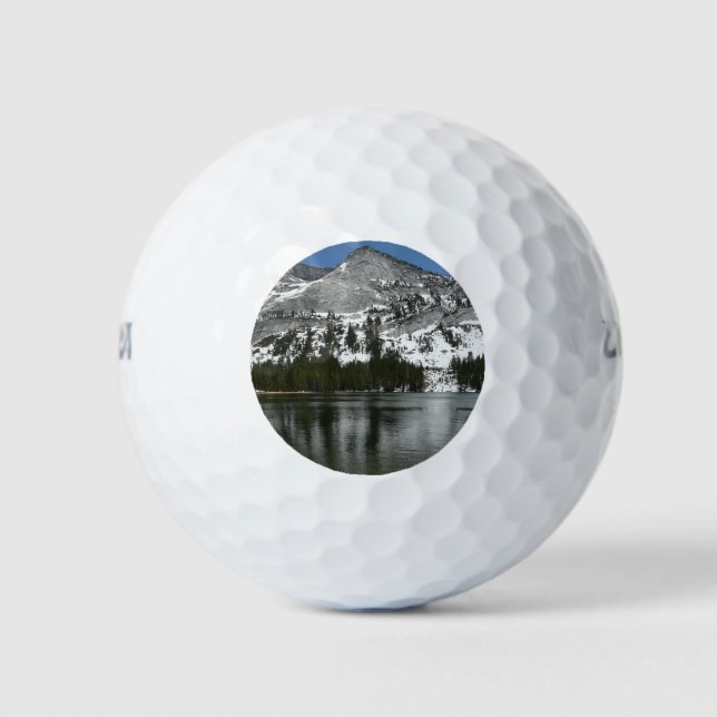 Snowy Tenaya Lake Yosemite National Park Photo Golf Balls (Front)