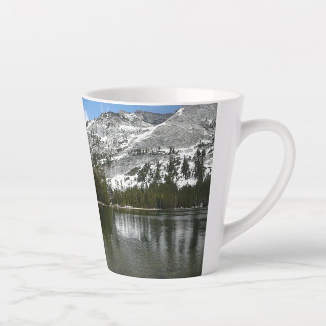 Snowy Tenaya Lake Yosemite National Park Photo Latte Mug (Right)