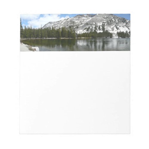 Snowy Tenaya Lake Yosemite National Park Photo Notepad