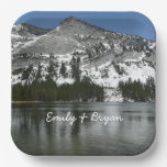 Snowy Tenaya Lake Yosemite National Park Photo Paper Plates