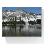 Snowy Tenaya Lake Yosemite National Park Photo Paperweight