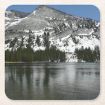 Snowy Tenaya Lake Yosemite National Park Photo Square Paper Coaster