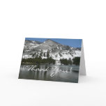 Snowy Tenaya Lake Yosemite National Park Photo Thank You Card