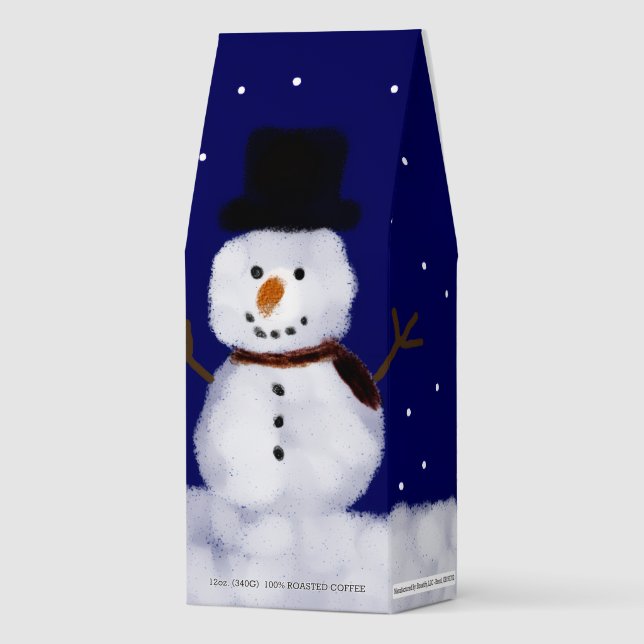 Snowy The Snowman Winter Instructions Roasted Coffee (Front)