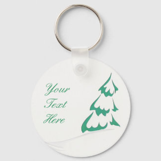 Snowy Tree Keychain