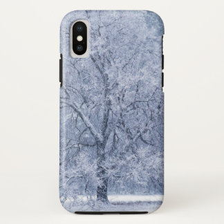 Snowy Tree Winter Frozen Scene iPhone X Case
