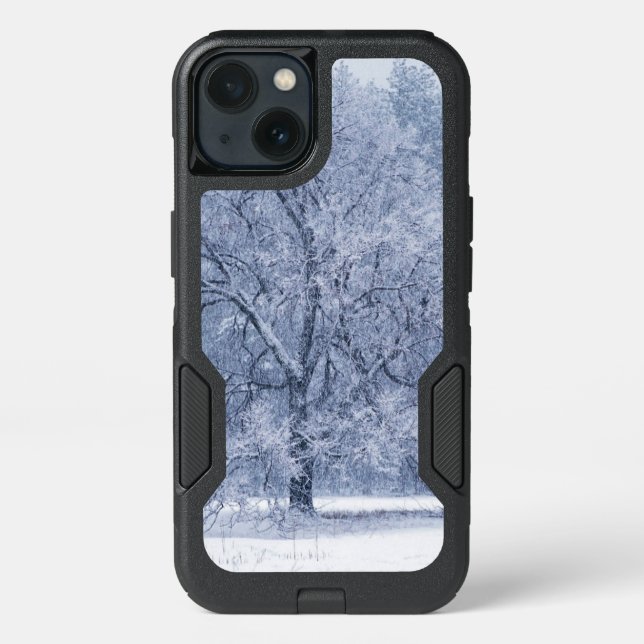 Snowy Tree Winter Frozen Scene Otterbox iPhone Case (Back)