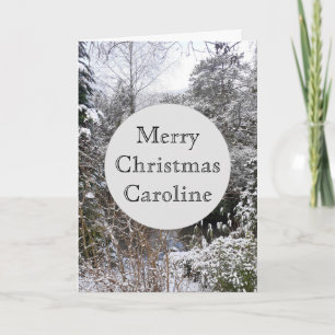 Snowy Trees Christmas Card