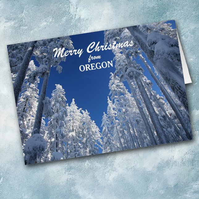 Snowy Trees from Oregon Christmas Card (Creator Uploaded)