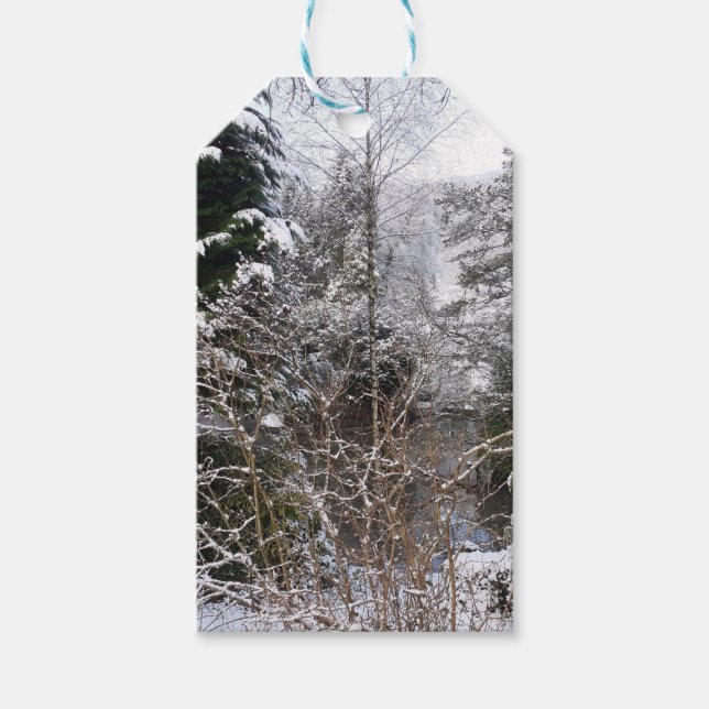 Snowy Trees Gift Tags (Front)