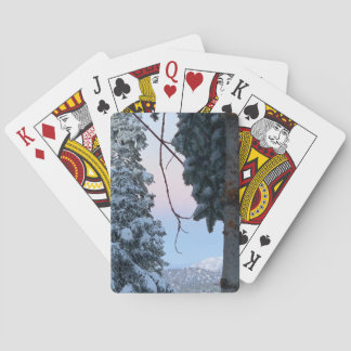 Snowy Trees Poker Cards