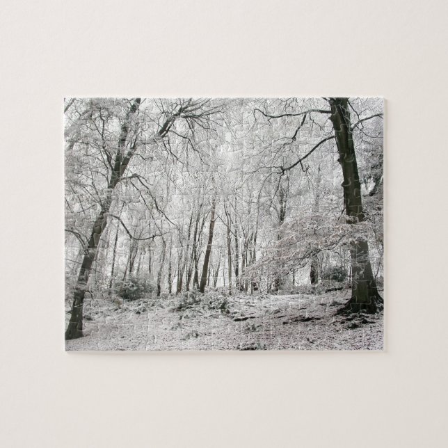Snowy Trees - Winter Woodland Snowscene - Jigsaw Puzzle (Horizontal)