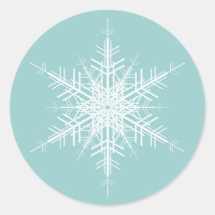 Snowy Turquoise Sticker