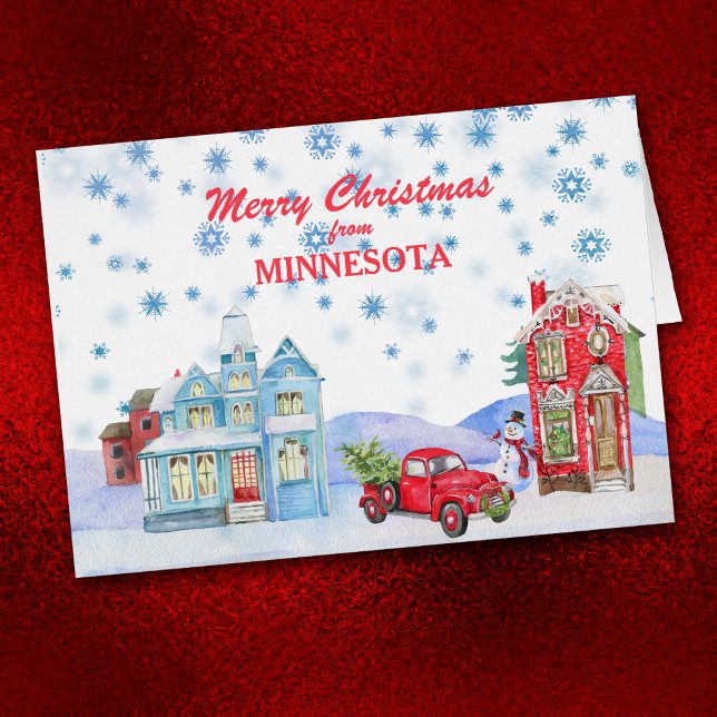 Snowy Village from Minnesota Christmas Card (Creator Uploaded)