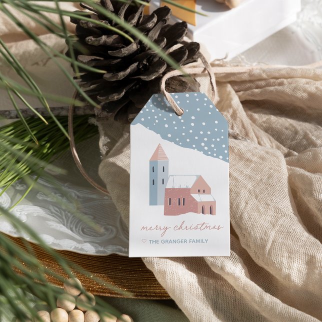 Snowy Village Holiday Gift Tags (Creator Uploaded)
