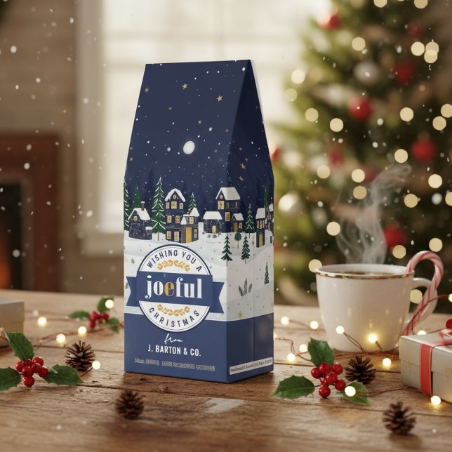 Snowy Village Night Sky Joeful Christmas ID1211 Roasted Coffee (Creator Uploaded)